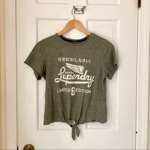 SuperDry Women’s T-shirt with knot in front
